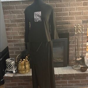 Black Two-Piece skirt Set